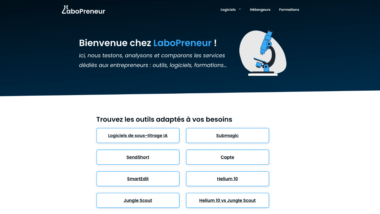 Le site LaboPreneur